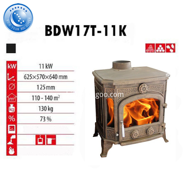 11KW Cast Iron Wood Burning Stoves