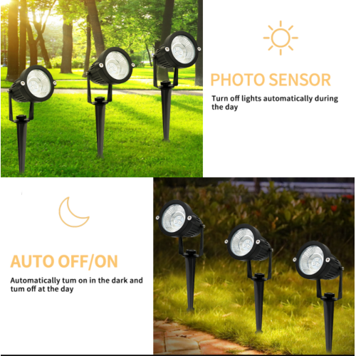 Cahaya modern Decore Sensor Waterproof Lampu Taman Eksterior