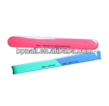 Straight 7-face Multi-function Nail File/7 in 1 MultiWays Nail buffer