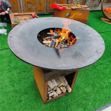 Υπαίθρια σκουριά Corten Steel Grill Barbecue Grill