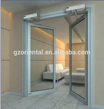 new product made in China hot sale double glass swing door