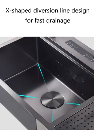 Ultrasonic Dishwasher Sink Cup Washer Single Bowl