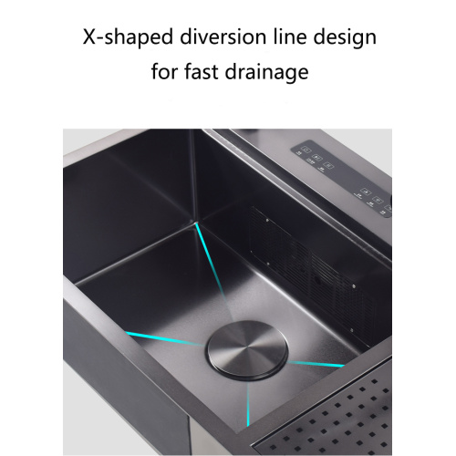 Ultrasonic Dishwasher Sink Cup Washer Low Bowl
