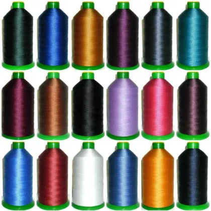 Industrial Varigate Bonded Polyester Sewing Thread Tex 45 Tex 70 Tex 80
