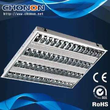 Recessed T5 4X14W fluorescent light fixture