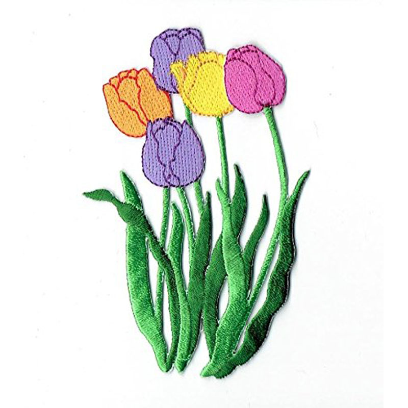 Tulips Embroidery Patch