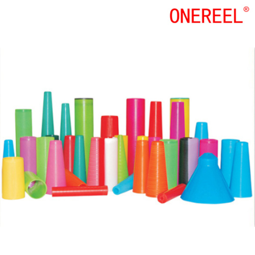 Textiel plastic garenverpakking kegel