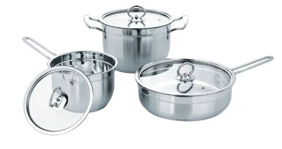 Stainless Steel Double Bottom Thickening Cookware Set
