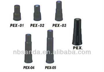 Plastic tire valve extension