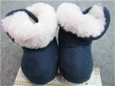 Imitation leather cloth with soft nap baby shoes