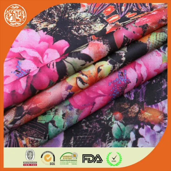 Best selling printed scuba knit fabric polyester fabric wholesale