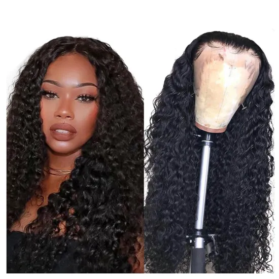 Deep Wave Hd Full Lace Frontal Closure Wig Brazilian Virgin Human Hair Wholesale Cheap YesWigs Transparent Lace Front Wig Vendor