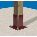 Carbon Steel Square Head Post Anchor Base