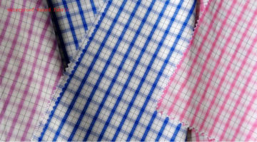 woven waxed fabric shirt garment 50s 100 cotton waterproof waxed yarn dyed red black checked apparel fabric special finishing