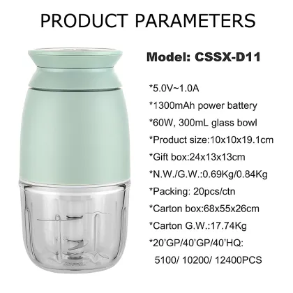 USB Electric Multi-Function Baby Food Processors for Household Use