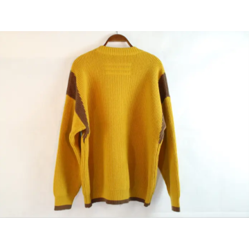 Suéter de malha longa de gengibre à venda