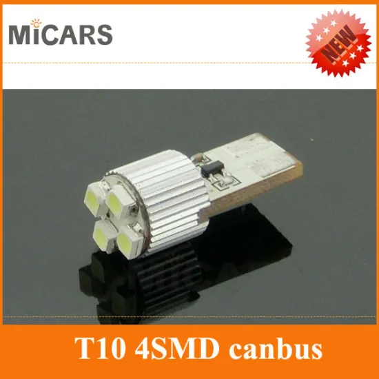 Newest Canbus error free car LED light T10 4 SMD 5050