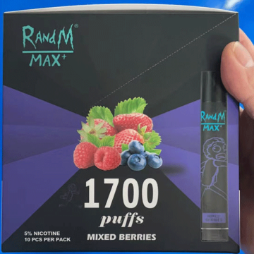 Randm Max 1700 Puffs Plus 6ml E-Juice Flavor