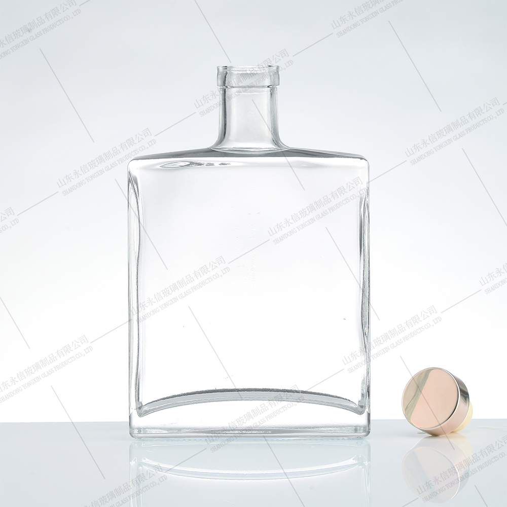 Cheap luxury glass liquor bottles customize