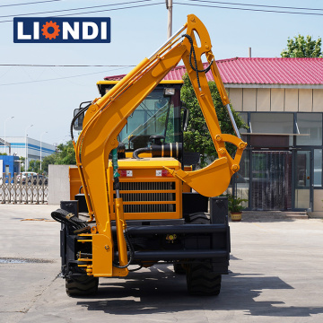 Caricatore di backhoe con pala anteriore di costruzione edile