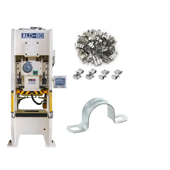 Single Press Station Semi-Closed Punching Stamping Power Press Machine for Wire Clips