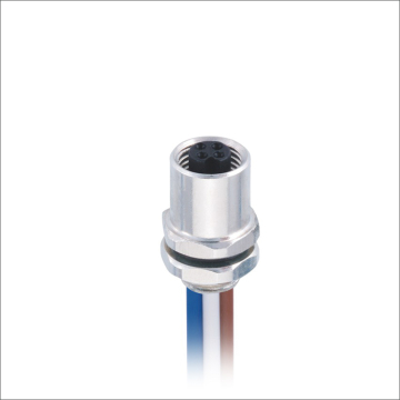 M5 3pin female bulkhead panel connector