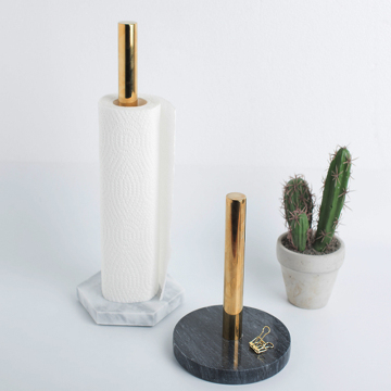 Freestanding Marble Paper Towel Holder for Bathroom and Kitchen