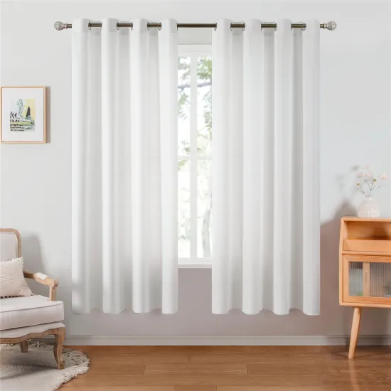 Affordable Simple White Linen Sheer Curtains for Living Room and Bedroom