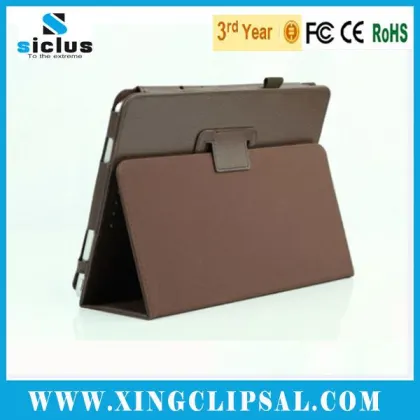 Made in China Black PU leather case for asus transformer book t100