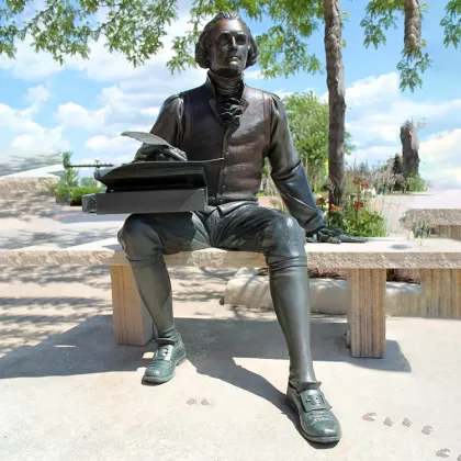 Famous president statue cast bronze figure sculpture