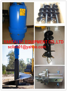 earth auger, auger drive for excavator, backhoe, skid steer loader