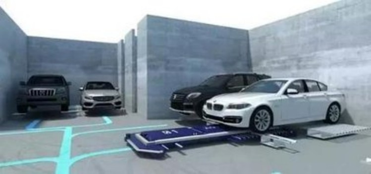 Estacionamiento automatizado de vehículos AGV
