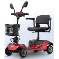 Elderly people use four wheeled vehicles for commuting