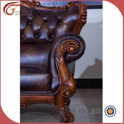 royal leather sofa set,luxury classic european sofa set