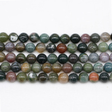 Craft Round Natural Indian Agate for Jewelry Making
