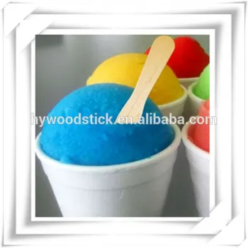 2016 Summer Manufacture Birch Wooden Ice Cream Tasting Spoons