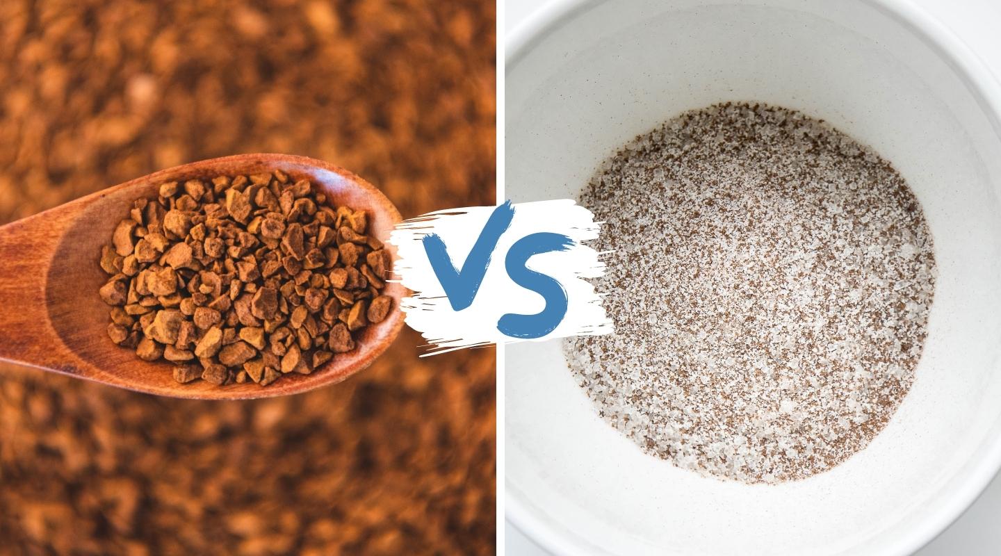 instant coffee and drip coffee