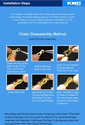 KMC x8 8-Speed Bicycle Chain for MTB and Road Bikes