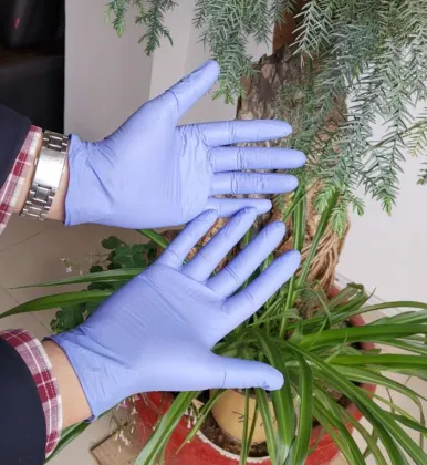 Disposable nitrile gloves with all certificate nitrile glove hot selling