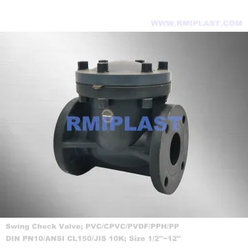 PVC Check Valve Horizontal Install PN10