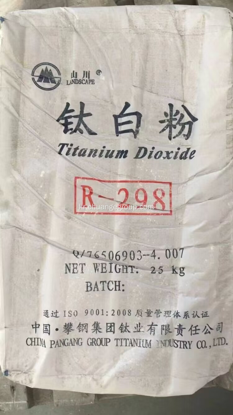 이산화통 Rutile R298 내부 또는 외부 코팅