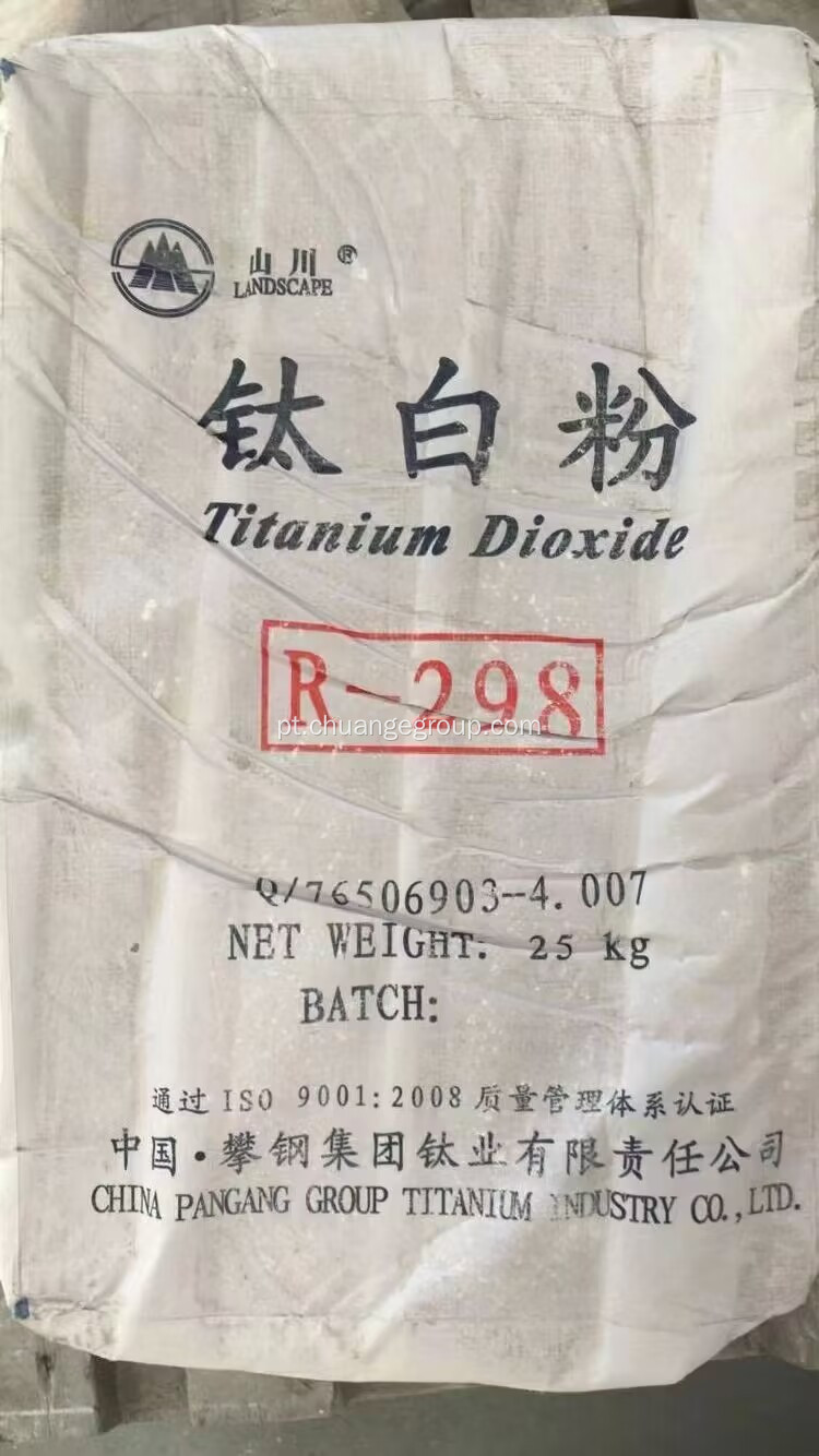 Dióxido de titânio Rutile R298 Revestimentos interiores ou exteriores