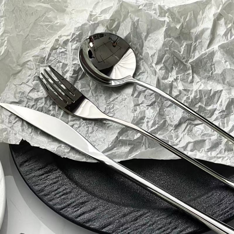 Stainless Steel Flatware - Modern Minimalist Design