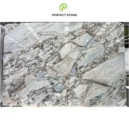Maeble Polished Bulgari Blue Vein Marble Vanity Top for Hotel Decoration