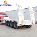 4 Axles 80 Ton Low Bed Semi Trailer