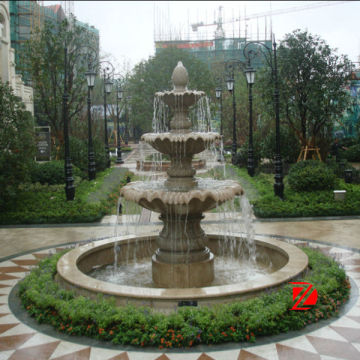 water outdoor fountains