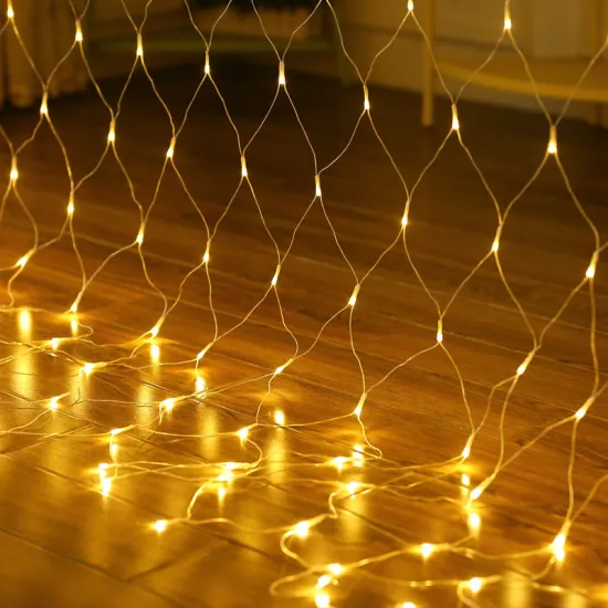 1.5x1.5M 2x2M 3x2M 6x4M Mesh Light LED Net Mesh String Light Fairy Light Garland Curtain Christmas Wedding Party Holiday Lights