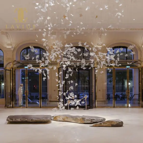 New Design Luxury Hotel Villa Lobby Crystal Chandelier