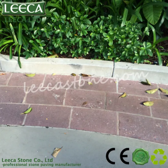 Garden yard red porphyry paving stone