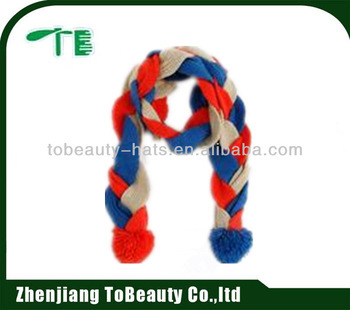 fashion girls knitted scarf